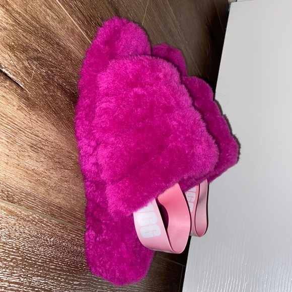 UGG | Shoes | Ugg Fluff Yeah Slippers Dragon Fruit Size 9 | Poshmark